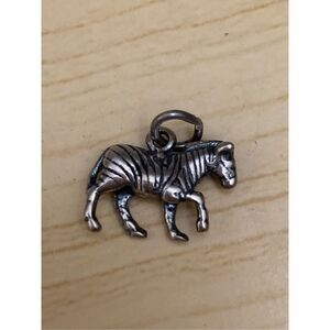 Zebra Sterling Silver Jewelry Charm
